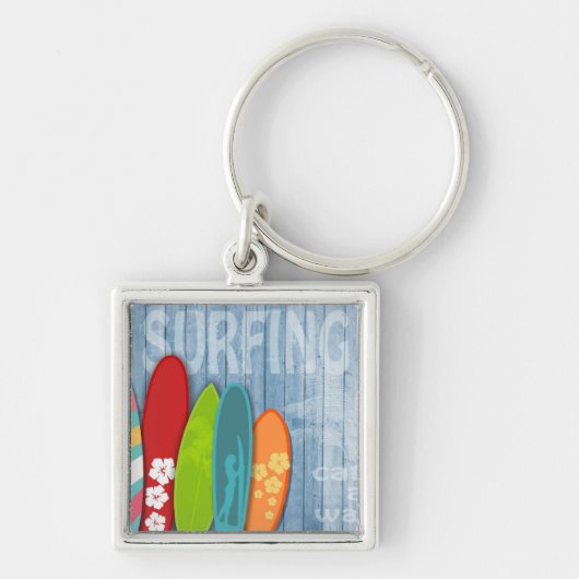 Surfplanken Sleutelhanger (Voorkant)