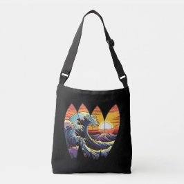 Surfplanken surfen golven crossbody tas