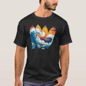 Surfplanken surfen golven t-shirt (Voorkant)
