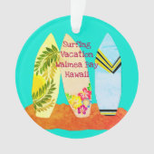 Surfplanken Surfen vakantie aandenken Ornament (voorkant)