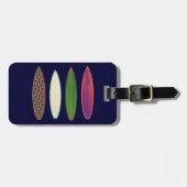 surfplanken ~ surfstijl bagagelabel (Voorkant horizontaal)