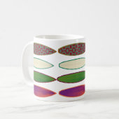 surfplanken ~ surfstijl koffiemok (Voorkant links)