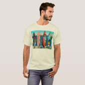 Surfplanken T-shirt (Voorkant volledig)