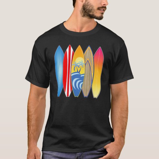 Surfplanken T-shirt (Voorkant)