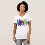 Surfplanken T-shirt (Voorkant volledig)