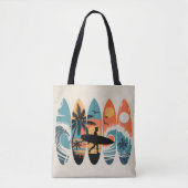 Surfplanken Tote Bag (Voorkant)