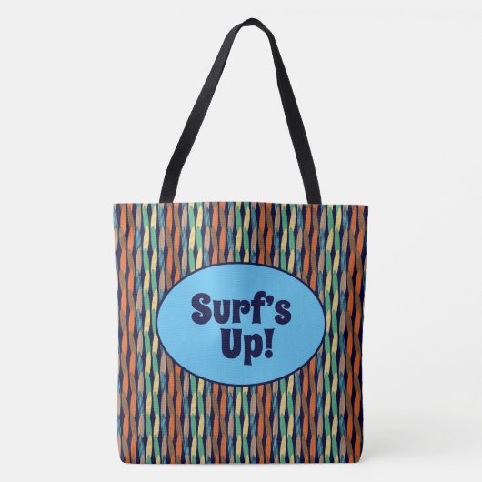 Surfplanken Tote Bag (Voorkant)