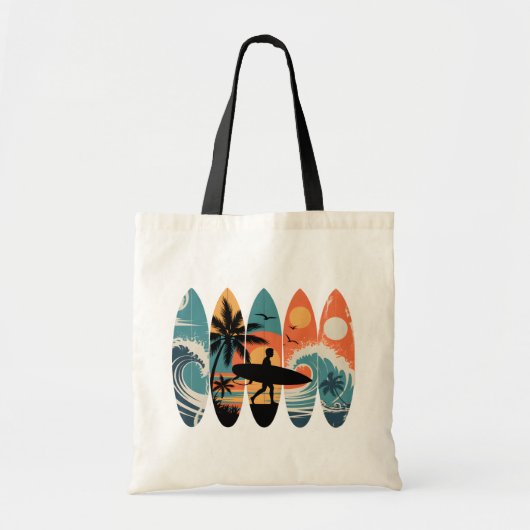 Surfplanken Tote Bag (Voorkant)