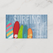 Surfplanken Visitekaartje (Achterkant)