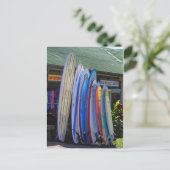 Surfplanken voor huur in Hanalei, Kauai Briefkaart (Staand voorkant)