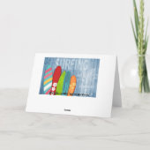 Surfplanken-Wenskaart Kaart (Achterkant)