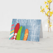 Surfplanken-Wenskaart Kaart (Gele Bloem)