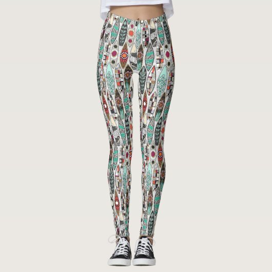 surfplanken wit leggings (Voorkant)
