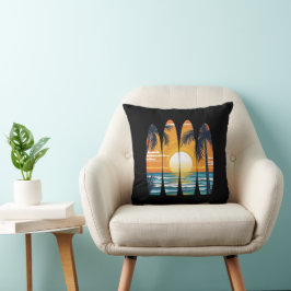 Surfplanken Zonsondergang Kussen