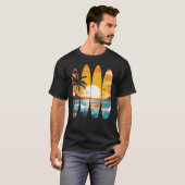 Surfplanken Zonsondergang T-shirt (Voorkant volledig)