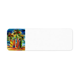Surfplankenlabel Etiket