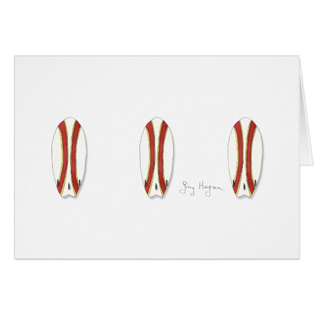 Surfplankkaarten (Voorkant Horizontaal)