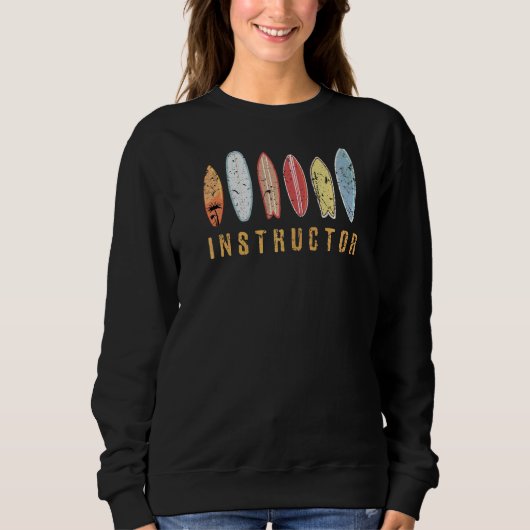 Surfplankklassieke Surfe instructeur Surfboard Kl Trui (Voorkant)