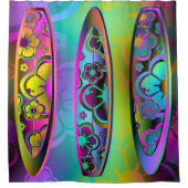 Surfplankopties 2A-2D-Afbeelding Douchegordijn (Voorkant)