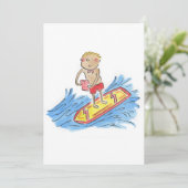 Surfplankspraak Kaart (Staand voorkant)