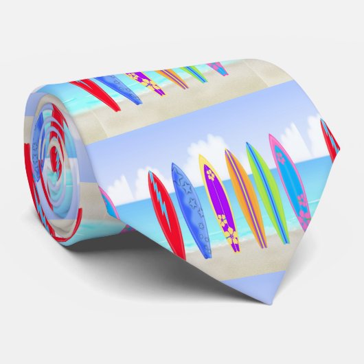 Surfplankstrand Stropdas (Opgerold)