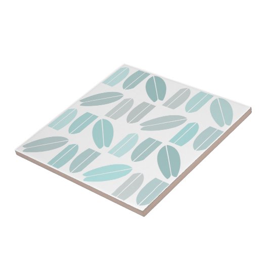 Surfplanpatroonafbeelding Blauwgroen Tegeltje (Zijkant)