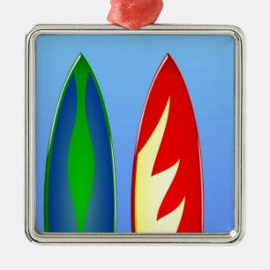 Surfplanretro-surf Metalen Ornament