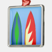 Surfplanretro-surf Metalen Ornament (Links)