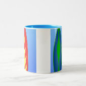 Surfplanretro-surf Tweekleurige Koffiemok (Center)