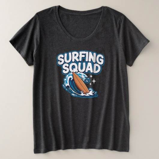 surfploeg grote maat t-shirt (Design voorkant)