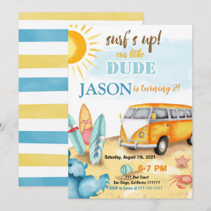 Surfred Birthday Uitnodiging
