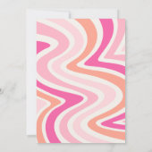 Surfred Birthday Uitnodiging | Girl Surfing (Achterkant)