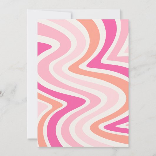 Surfred Birthday Uitnodiging | Girl Surfing (Achterkant)