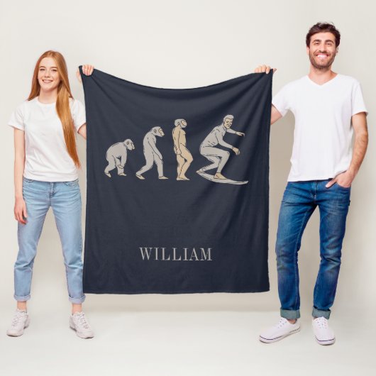 Surfred Evolution Surf Board Fleece Deken (In situ)