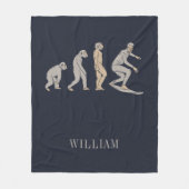 Surfred Evolution Surf Board Fleece Deken (Voorkant)