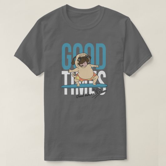 Surfred Pug T-shirt (Design voorkant)