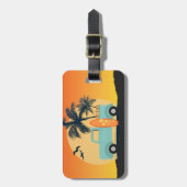 Surfred Retro Bagagelabel (Voorkant verticaal)