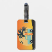 Surfred Retro Bagagelabel (Achterkant verticaal)