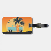 Surfred Retro Bagagelabel (Achterkant horizontaal)