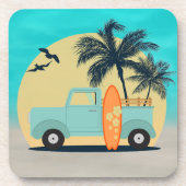 Surfred Retro Beverage Coaster Bier Onderzetter (Voorkant)