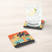 Surfred Retro Beverage Coaster Bier Onderzetter (Rechterzijde)