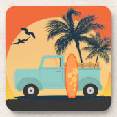 Surfred Retro Beverage Coaster Bier Onderzetter (Voorkant)