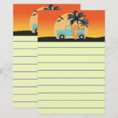 Surfred Retro Briefpapier (Voorkant / Achterkant)