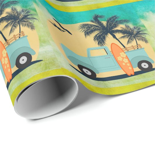 Surfred Retro Cadeaupapier (Rol Hoek)