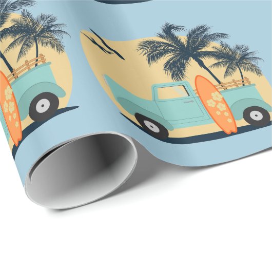 Surfred Retro Cadeaupapier (Rol Hoek)