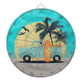 Surfred Retro Dartbord (Voorkant)