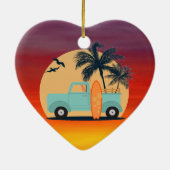 Surfred Retro Keramisch Ornament (Achterkant)