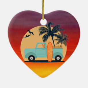 Surfred Retro Keramisch Ornament