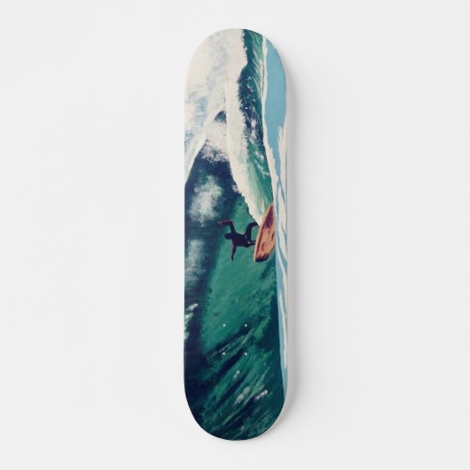 Surfred Surfer Ocean Beach Schaats Board Persoonlijk Skateboard (Voorkant)