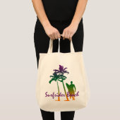 Surfrider Beach Hawaiian Palm Tree Blend Tote Bag (Voorkant (product))